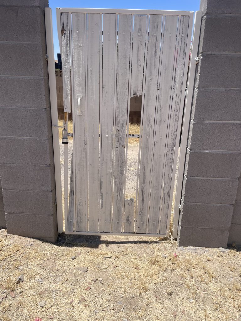 Gate Repair and Slat Replacement in Phoenix — fence gate repair installation